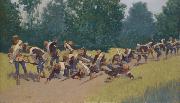 Frederic Remington The Scream of Shrapnel at San Juan Hill oil